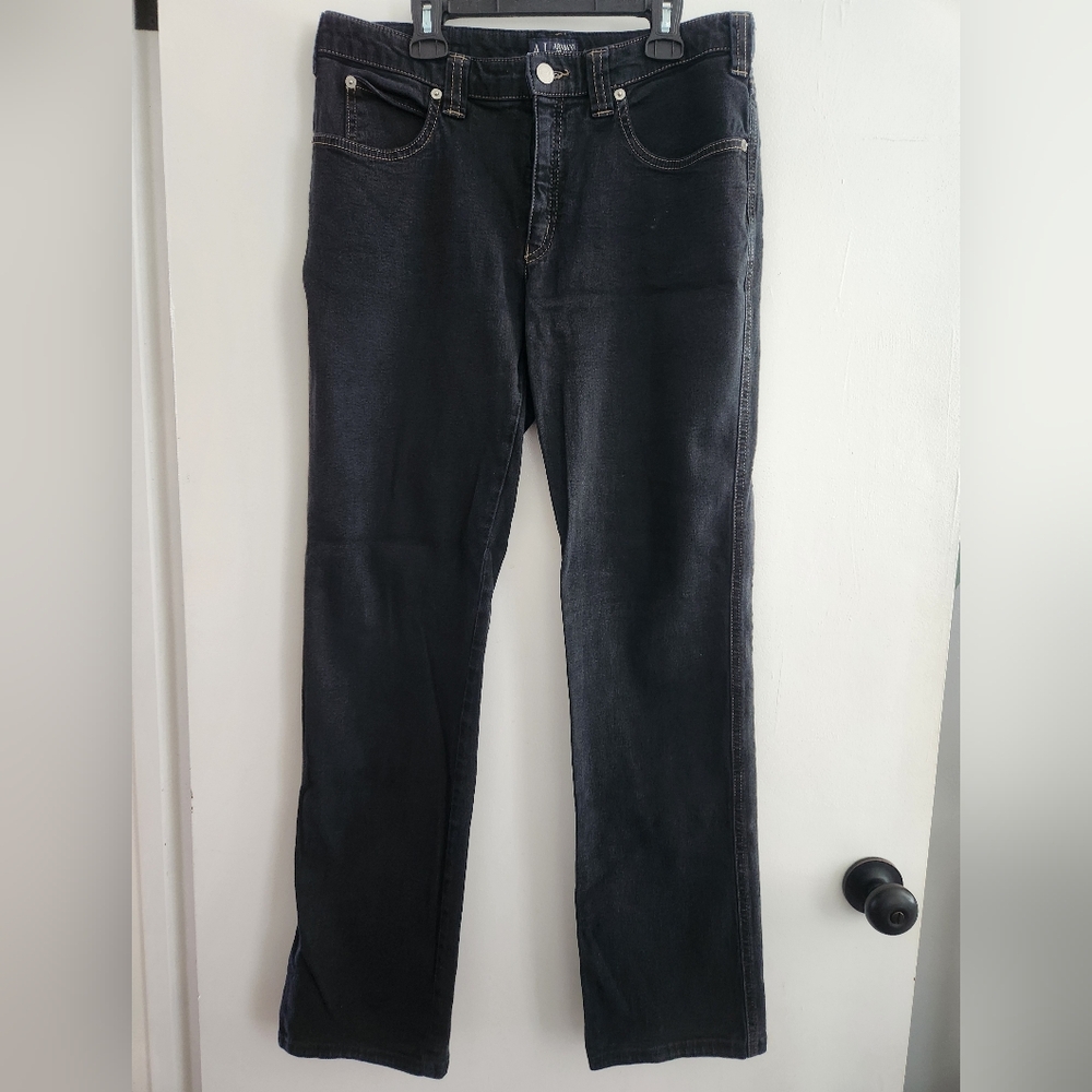 Armani Jeans Black Straight Leg Size 31 J75ST